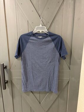 Goodfellow & Co Men's Two-Tone Navy Raglan Short Sleeve Tee